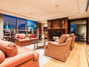 This five-bedroom penthouse in downtown Vancouver was listed for $8,888,000 and sold for $7,862,000.