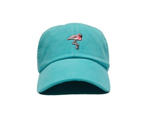Brimz Flamingo hat in Aqua.