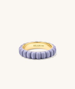 Mejuri Charlotte Slim Enamel Ring.