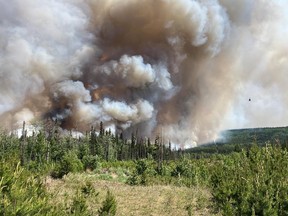 West Kiskatinaw River wildfire