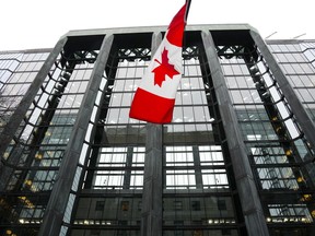 The Bank of Canada building is pictured in Ottawa on Tuesday, Dec. 6, 2022. The Bank's deputy governor Paul Beaudry delivered an economic progress report in Victoria, offering insight into the central bank's decision to raise its key interest rate to 4.75 per cent.