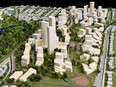 A model of Jericho Lands development, Issued by city of Vancouver and developer about 18 months ago.