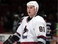 Vancouver Canucks #89 Alexander Mogilny during the pregame warmup prior to playing the Edmonton Oilers in 1999.