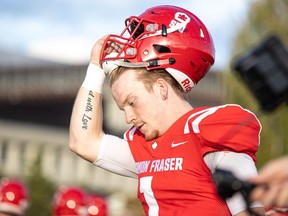 Handout photo of SFU football DB/QB Gideone Kremler. Talks to the Province about what's next for players.