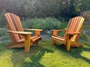 Adirondack chairs designed and made by Rick Jamieson, founder of Tofino Woodshop.