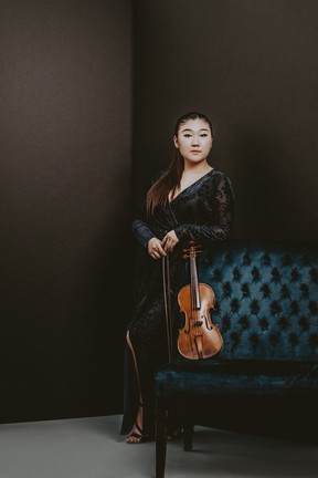 Baroque violinist Chloe Kim.
