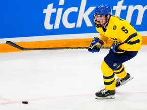 The Vancouver Canucks selected Tom Willander with the No. 11 pick at the NHL Draft in Nashville.