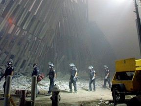 9/11 site in 2001