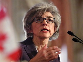 Beverly McLachlin, then-Chief Justice of the Supreme Court of Canada, in 2013. Now, “McLachlin is basically supporting a farce by Hong Kong,” by sitting on its top court, one pro-democracy activist says.