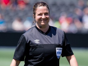 Soccer official Carol Anne Chenard is pictured in a file photo taken on May 22, 2016.