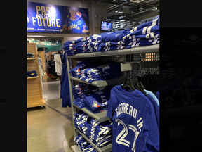 The Mariners had stocked a team store at T-Mobile Park with Jays gear to help the thousands of visitors part with their cash.