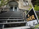 Average asking prices for rental homes in Canada reached a record high of $2,042 last month as interest rates continued to rise and a growing population and low unemployment rates hit a record high of $2,042, according to a new report. Real estate signs showing apartments for rent are seen in Montreal on Monday, May 15, 2023. THE CANADIAN PRESS/Christinne Muschi