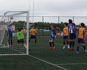 Halifax: July 17, 2023: Team B.C. in action in the under-19 men's soccer tournament at the 2023 North American Indigenous Games in Halifax - Submitted photo: Courtesy of NAIG 2023