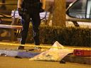 A targeted shooting outside Cardero's restaurant in Coal Harbour in April 2021 left one gangster dead.