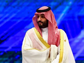 Saudi Crown Prince Mohammed bin Salman attends the "APEC Leaders' Informal Dialogue with Guests" event during the Asia-Pacific Economic Cooperation (APEC) summit in Bangkok on November 18, 2022.