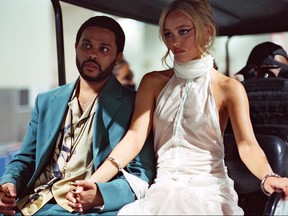 Abel "The Weeknd" Tesfaye and Lily-Rose Depp in a scene from and Lily-Rose Depp in 'The Idol'. HBO The Idol Season 1 - Episode 5
