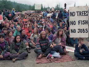 logging protest