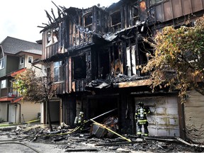 Port Moody fire department on scene following a suspicious fire on the 2000 block of Panorama Drive in Port Moody, B.C. on August 7, 2023.