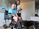 David Scott uses a wheelchair and while with his wife Kim wound up face down in the back seat of a cab when he says he wasn't offered any assistance from a cab driver. The incident highlights the need for more taxis for those with mobility issues.