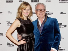 Actress Betsy Wolfe with John Barrett in 2015.