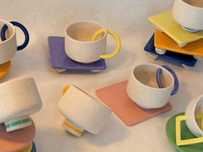 Geoin mug sets by Li Ting Wang.