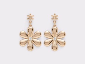 Taloldar flower earrings, $12 at Aldo, aldoshoes.com (single use)