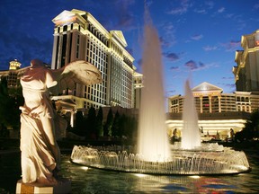 Caesars Palace hotel and casino stands in Las Vegas, Nevada, on Wednesday, Aug. 17, 2011.
