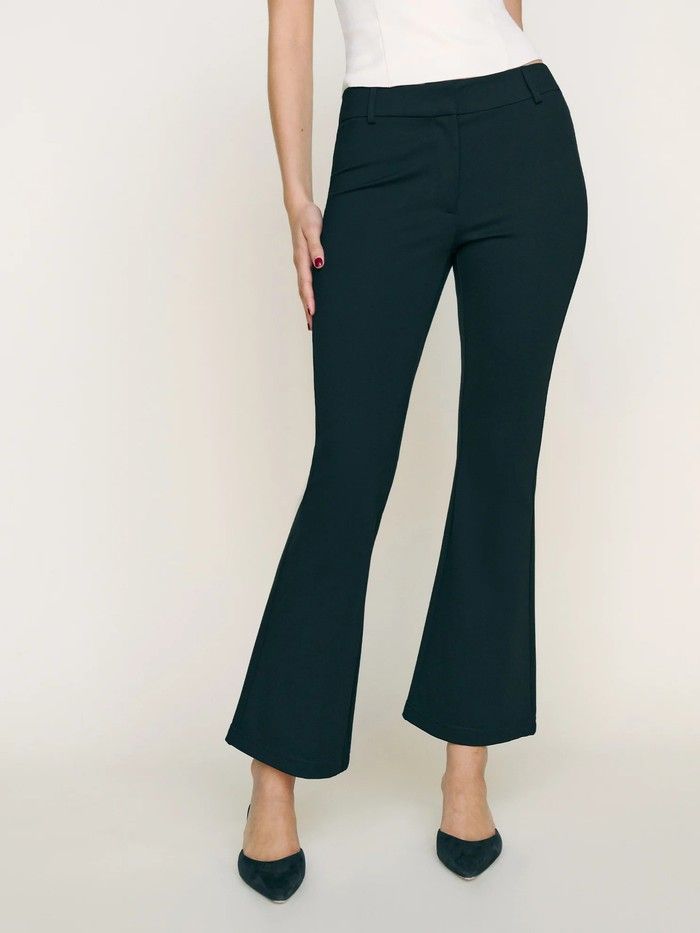 fab five cropped pants reformation ryan cropped flare pant 2