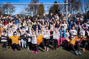 Meraloma mini-rugby players and parents. - Submitted photo: Meraloma Club