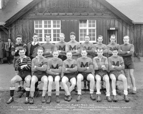 A photo from the City of Vancouver Archives showing the 1933 Meraloma men's rugby team. Photo: Stuart Thomson