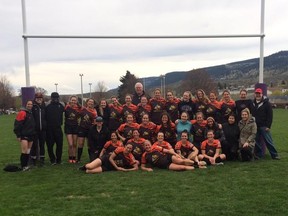 A 2017 photo of the Meraloma women's rugby team. - Submitted photo: Meraloma Club
