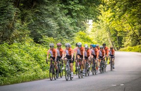 The Meraloma road biking team in action. - Photo credit: Tammy Brimner, TLBVelo Photography