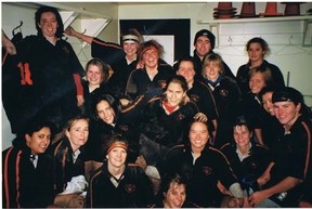 The Meraloma women's rugby team in the 1990s. - Submitted photo: Meraloma Club