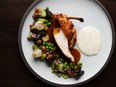 Roasted Chicken Breast with Kohlrabi Puree.