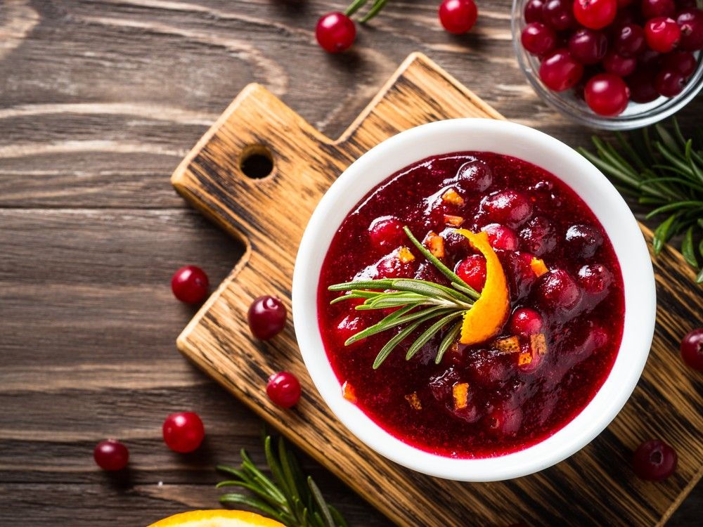Maple Bourbon Cranberry-Orange Sauce.