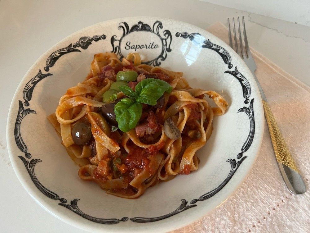 Recipe Tagliatelle with pancetta, olives, and capers Vancouver Sun
