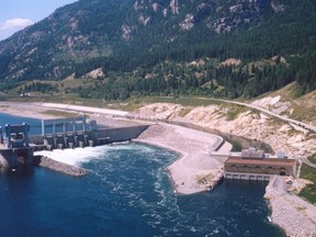 The Hugh Keenleyside Dam that created Arrow Lakes Reservoir near Castlegar, B.C., is shown in this undated handout photo. The dam was created as a result of the Canada-U. S. Columbia River Treaty.