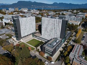The University of British Columbia Orchards Common student housing complex is seen in Vancouver, on Friday, October 6, 2023.