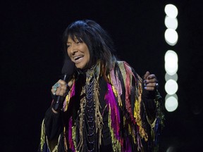 Buffy Sainte-Marie opens the Juno Awards show on Sunday April 2, 2017 in Ottawa.