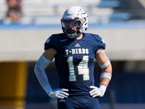 Ryan Baker, 23, is a third-year linebacker with the UBC Thunderbirds who is a key to their hopes of going on a playoff run in 2023. He graduates school this year and plans on playing in the CFL next season.
