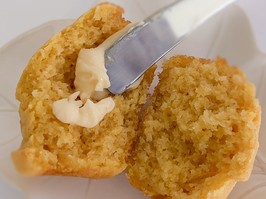 Maple Cornbread Muffin with Maple Butter.