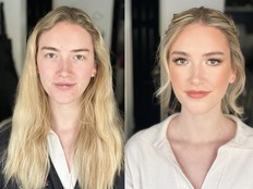 Here's a timeless and universal bridal look we designed for our model Kelsey.