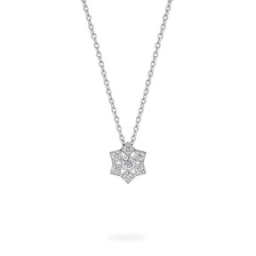 Birks Snowflake White Gold Pendant, Small.