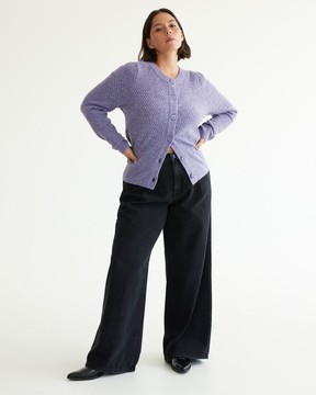 Reitmans Pleated Wide-Leg High-Rise Jean.