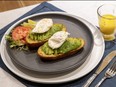 Avocado toast with poached egg at Jill’s Table in London, Ontario. (Derek Ruttan/London Free Press)