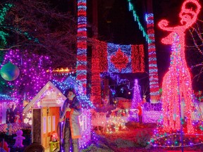A display at the Stanley Park Bright Nights Christmas Train in 2017