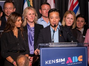 Vancouver Mayor Ken Sim after his October 2022 victory.