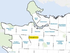 Shaughnessy map