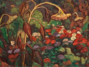 Photo of fake J.E.H. MacDonald painting
