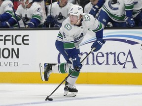 Brock Boeser collected his league-leading 18th goal to start the third-period rally. He called it lucky. It wasn't.